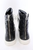 画像5: CIVARIZE / バックZIPハイカットスニーカー 42 ブラックｘホワイト O-25-02-23-062-CI-sho-YM-ZT-7000