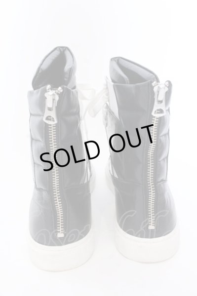 画像5: CIVARIZE / バックZIPハイカットスニーカー 42 ブラックｘホワイト O-25-02-23-062-CI-sho-YM-ZT-7000 (5)