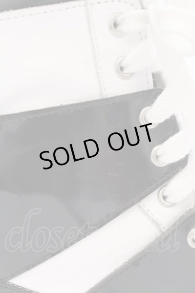 画像7: CIVARIZE / バックZIPハイカットスニーカー 42 ブラックｘホワイト O-25-02-23-062-CI-sho-YM-ZT-7000 (7)