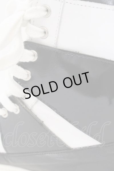 画像8: CIVARIZE / バックZIPハイカットスニーカー 42 ブラックｘホワイト O-25-02-23-062-CI-sho-YM-ZT-7000 (8)