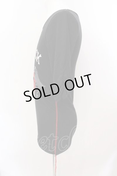 画像2: JURY BLACK / デビルリッププリント五分袖Tシャツ 1 ブラック O-25-02-23-007-JU-ts-YM-OS (2)