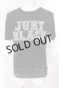 JURY BLACK / 裾スタッズロゴTシャツ 3 ブラック O-25-02-23-008-JU-ts-YM-OS
