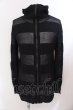 画像1: CIVARIZE / Hurl 薄手ボーダーニットパーカー 46 ブラック O-25-02-23-011-CI-to-YM-ZT038 (1)