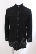 14th Addiction / SHEEP SKIN LEATER シャツ 2 ブラック O-25-02-23-002-14-sh-YM-ZT-ML014