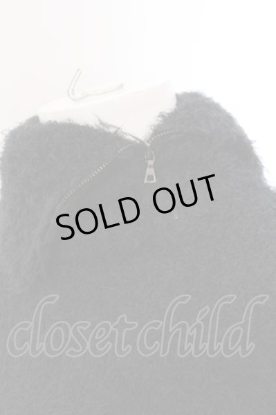 画像2: CIVARIZE / Creed 2wayフェザーヤーンZIPタートルニットソー 44 ブラック O-25-02-23-012-CI-to-YM-ZT0227 (2)