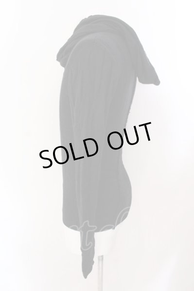 画像2: FUGA / ドレープネックダメージニットソー 44 ブラック O-25-02-23-014-FU-to-YM-ZT038 (2)