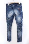 画像3: CIVARIZE / リメイクスキニーストレッチデニムパンツ 42 アオ O-25-02-23-015-CI-pa-OW-ZT039 (3)