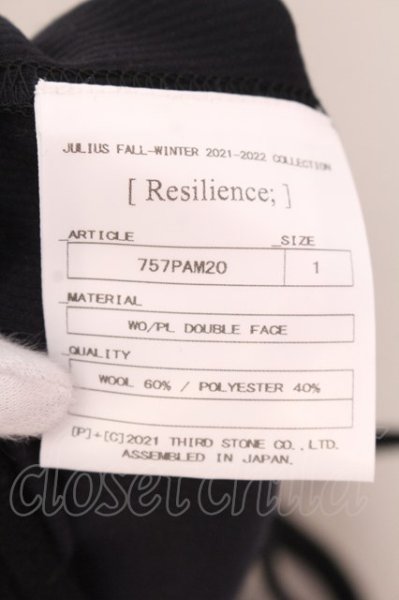 画像3: JULIUS / イージーパンツ 1 ブラック O-25-02-23-019-JU-pa-YM-ZT039 (3)