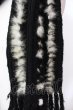 画像2: CIVARIZE / Ploud ミックスフリンジマフラー  ブラックxホワイト O-25-02-23-021-CI-za-YM-OS (2)