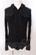 画像1: LGB / SHIRT-G/PK/BACK CROSS　フード付きシャツ レディース1 ブラック O-25-02-23-003-LG-sh-YM-ZT071 (1)