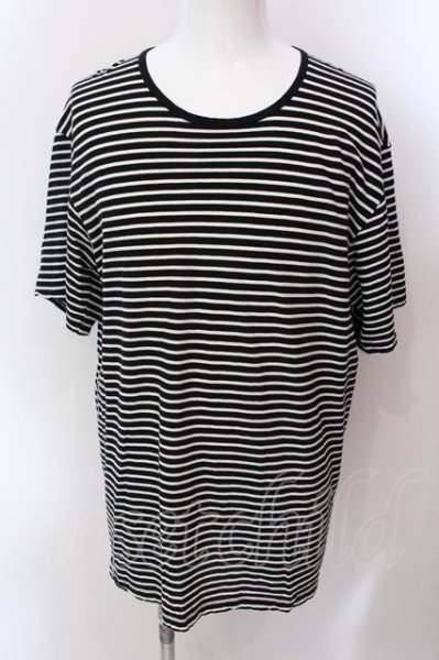 画像1: ATTACHMENT / フレスカ40/ボーダー天竺クルーネック半袖Tシャツ 3 ネイビーｘホワイト O-25-02-23-027-AT-ts-YM-ZT038 (1)