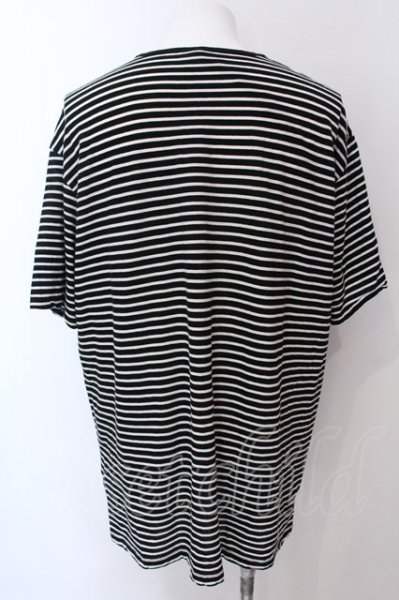 画像2: ATTACHMENT / フレスカ40/ボーダー天竺クルーネック半袖Tシャツ 3 ネイビーｘホワイト O-25-02-23-027-AT-ts-YM-ZT038 (2)