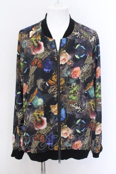 画像1: CIVARIZE / Realization シフォンブルゾンジャケット 44 マルチ O-25-02-24-004-CI-to-YM-ZT200