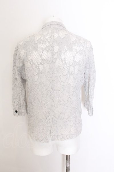 画像2: TORNADO MART / フラワーレースボンディングジャケット LL ホワイト O-25-02-24-035-TO-ja-YM-ZT184 (2)