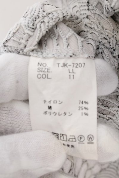 画像3: TORNADO MART / フラワーレースボンディングジャケット LL ホワイト O-25-02-24-035-TO-ja-YM-ZT184