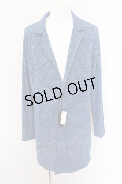 画像1: TORNADO MART / ゼブラジャガードロングカットジャケット LL ブルー O-25-02-24-043-TO-to-YM-ZT197 (1)