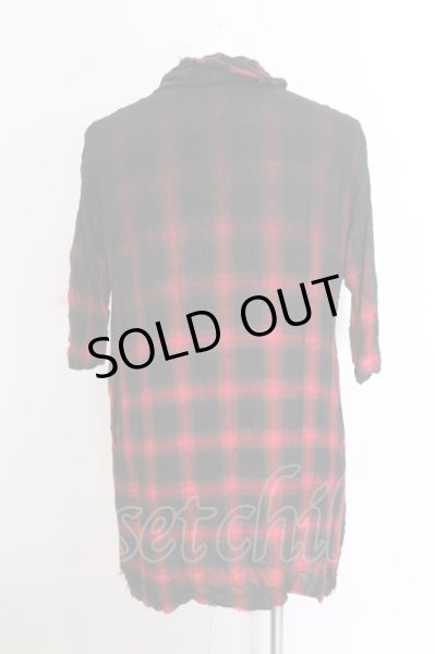 画像2: CIVARIZE / 2WAYドレープネックZIP六部袖カーディガン 46 レッド O-25-02-24-047-CI-to-YM-ZT218 (2)