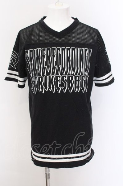画像1: SPIKE RECORDINGS by HISASHI / ホッケーTシャツ  ブラック O-25-02-24-048-SP-ts-YM-ZT218 (1)
