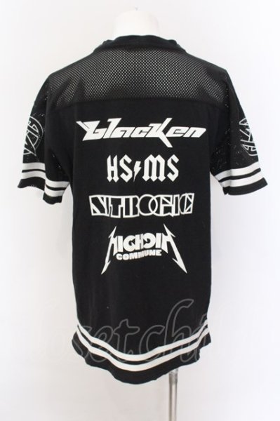 画像2: SPIKE RECORDINGS by HISASHI / ホッケーTシャツ  ブラック O-25-02-24-048-SP-ts-YM-ZT218 (2)