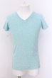 画像1: GOSTAR DE FUGA / ChampionコラボVネックTシャツ  ミント O-25-02-24-051-GO-ts-YM-ZT259 (1)