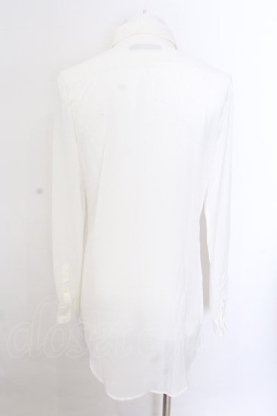 画像3: CIVARIZE / レース切り替えシフォンシャツ 46 ホワイト O-25-02-24-056-CI-sh-YM-ZT259 (3)