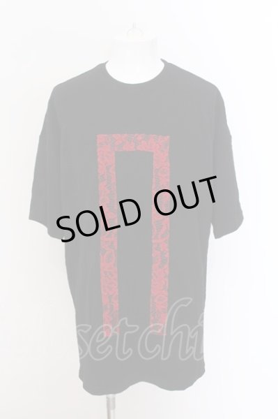 画像1: NO ID. BLACK / NOレースBIG-Tシャツ ONE ブラックｘレッド O-25-02-24-007-NO-ts-YM-ZT0301 (1)