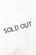 CavariA / ワッフルラウンドネックTシャツ 44 ホワイト O-25-02-24-060-Ca-ts-YM-ZT259