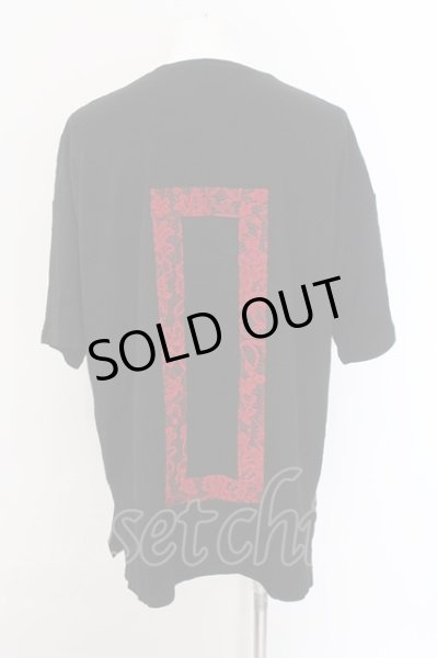 画像2: NO ID. BLACK / NOレースBIG-Tシャツ ONE ブラックｘレッド O-25-02-24-007-NO-ts-YM-ZT0301 (2)