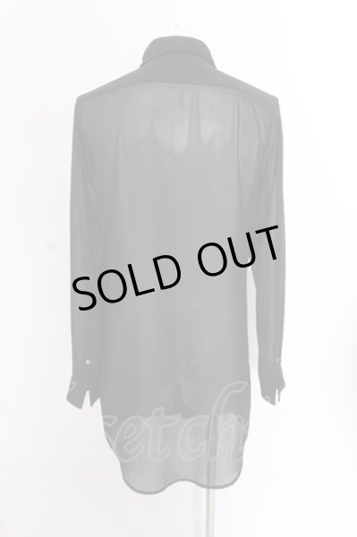 画像2: CIVARIZE / レース切り替えシフォンシャツ 44 ブラック O-25-02-24-062-CI-sh-YM-OS (2)