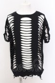 画像1: Moonage Devilment / オパールフルダメージTシャツ 44 ブラック O-25-02-24-063-Mo-ts-YM-ZT262 (1)