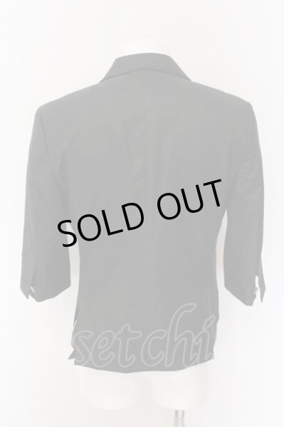 画像2: BUFFALO BOBS / クリスタルボタンSSテーラードジャケット 3 ブラック O-25-02-24-065-BU-ja-YM-ZT262 (2)