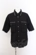 画像1: CIVARIZE / スタッズミリタリーシャツ F ブラック O-25-02-24-008-CI-sh-YM-ZT200 (1)