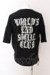 画像1: KMRii / World's End Social Club S/S SWEAT トップス F ブラック O-25-02-24-071-KM-sh-YM-ZT197 (1)