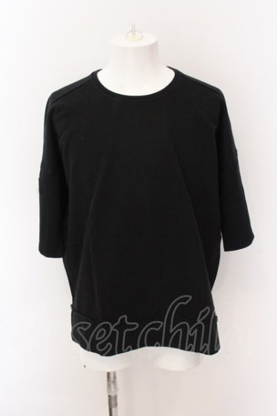 画像2: KMRii / World's End Social Club S/S SWEAT トップス F ブラック O-25-02-24-071-KM-sh-YM-ZT197 (2)