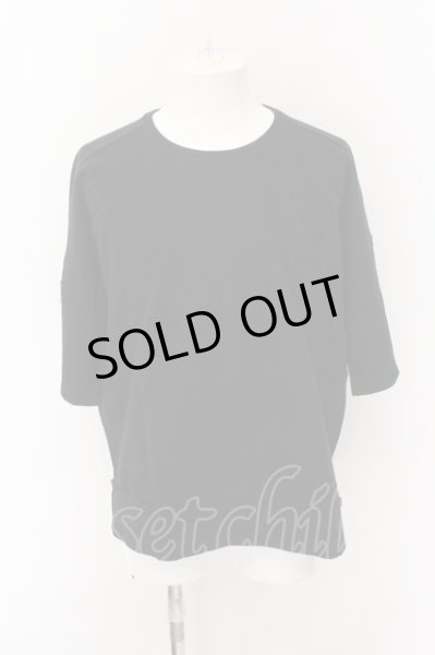 画像2: KMRii / World's End Social Club S/S SWEAT トップス F ブラック O-25-02-24-071-KM-sh-YM-ZT197 (2)