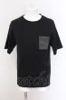 画像1: wjk / フェイクスウェードポケットTシャツ 1 ブラック O-25-02-24-009-wj-ts-YM-ZT200 (1)