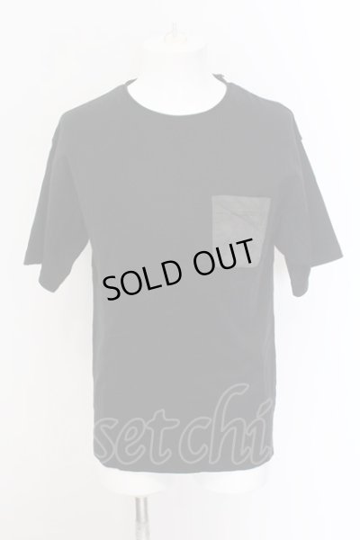 画像1: wjk / フェイクスウェードポケットTシャツ 1 ブラック O-25-02-24-009-wj-ts-YM-ZT200