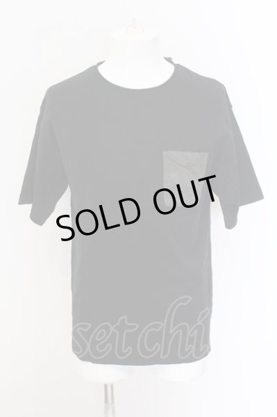 画像1: wjk / フェイクスウェードポケットTシャツ 1 ブラック O-25-02-24-009-wj-ts-YM-ZT200 (1)