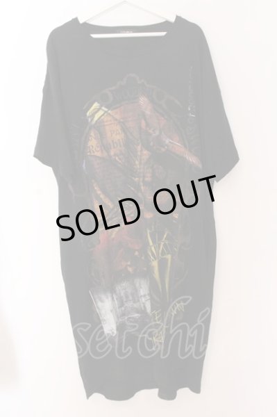画像1: CIVARIZE / Statue スーパービッグTシャツ F ブラック O-25-02-24-081-CI-to-YM-ZT197 (1)