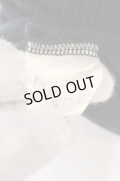 画像4: TORNADO MART / グリッターテレコVネックTシャツ  ネイビー O-25-02-24-083-TO-ts-YM-ZT197 (4)