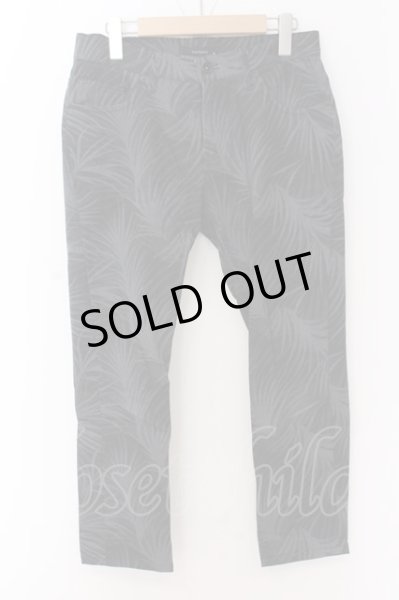画像1: Roshell / ボタニカルプリントパンツ M ブラック O-25-02-24-087-Ro-pa-YM-ZT184 (1)