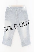 CIVARIZE / クロップドダメージデニムパンツ 44 インディゴ O-25-02-24-090-CI-pa-YM-ZT0301