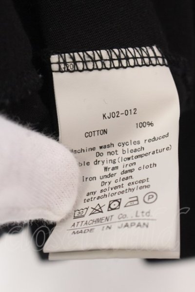 画像3: ATTACHMENT / フレスカ/40クルーネックTシャツ 3 ブラック O-25-02-24-011-AT-ts-YM-ZT199