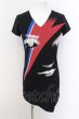 画像1: CIVARIZE / LightningロングプリントTシャツ 44 ブラック O-25-02-24-015-CI-ts-YM-ZT218 (1)