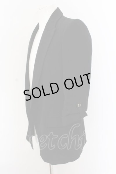 画像2: ZARA / ボタンレス7部袖テーラードジャケット EU S ブラック O-25-02-24-016-ZA-ja-YM-OS (2)