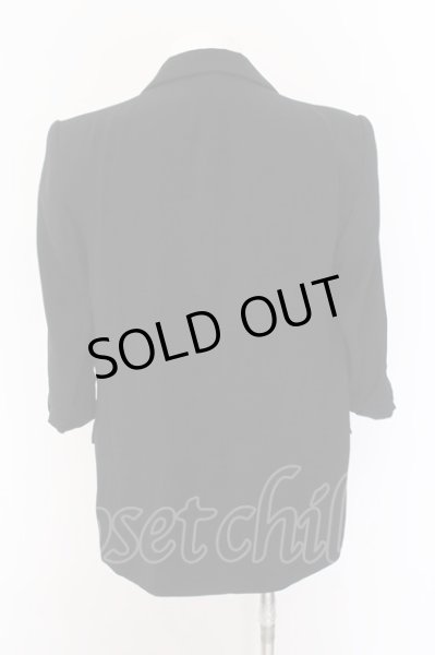 画像3: ZARA / ボタンレス7部袖テーラードジャケット EU S ブラック O-25-02-24-016-ZA-ja-YM-OS (3)