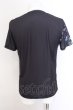 画像2: TORNADO MART / ダークフラワープリントTシャツ L ブラック O-25-02-24-017-TO-ts-YM-ZT199 (2)