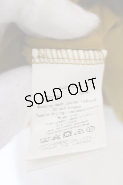 画像3: ATTACHMENT / フレスカ40/－天竺クルーネック半袖Tシャツ 3 マスタード O-25-02-24-022-AT-ts-YM-ZT199 (3)