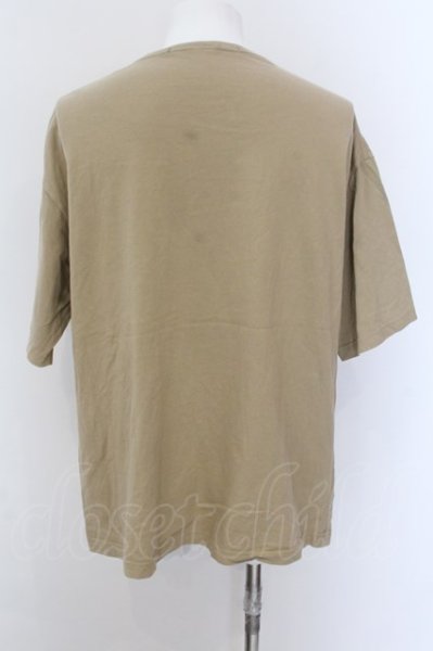 画像2: NO ID. / コットンポケットBIG Tシャツ 2 ライトブラウン O-25-02-24-023-NO-ts-YM-ZT199 (2)