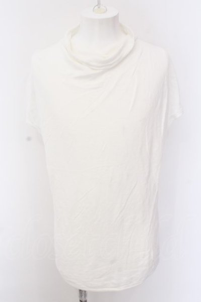画像1: TORNADO MART / テンセルスラブ裏毛ドレープTシャツ L ホワイト O-25-02-24-029-TO-ts-YM-ZT205 (1)